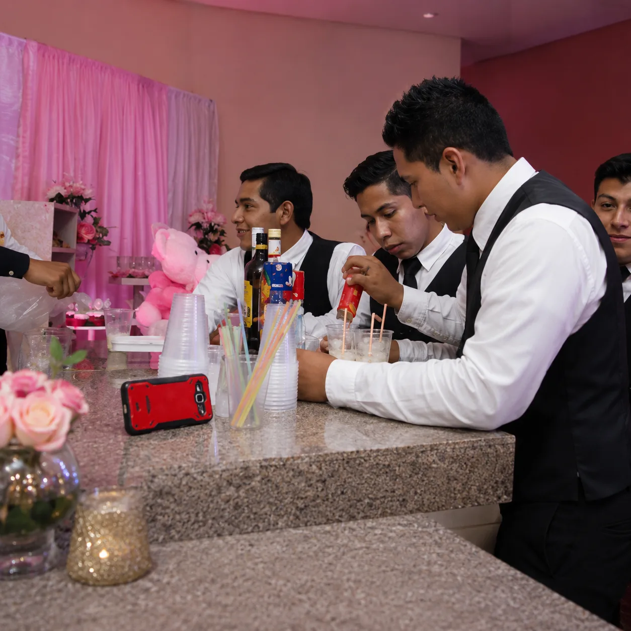 Mesero profesional atendiendo evento en CDMX - foto 6