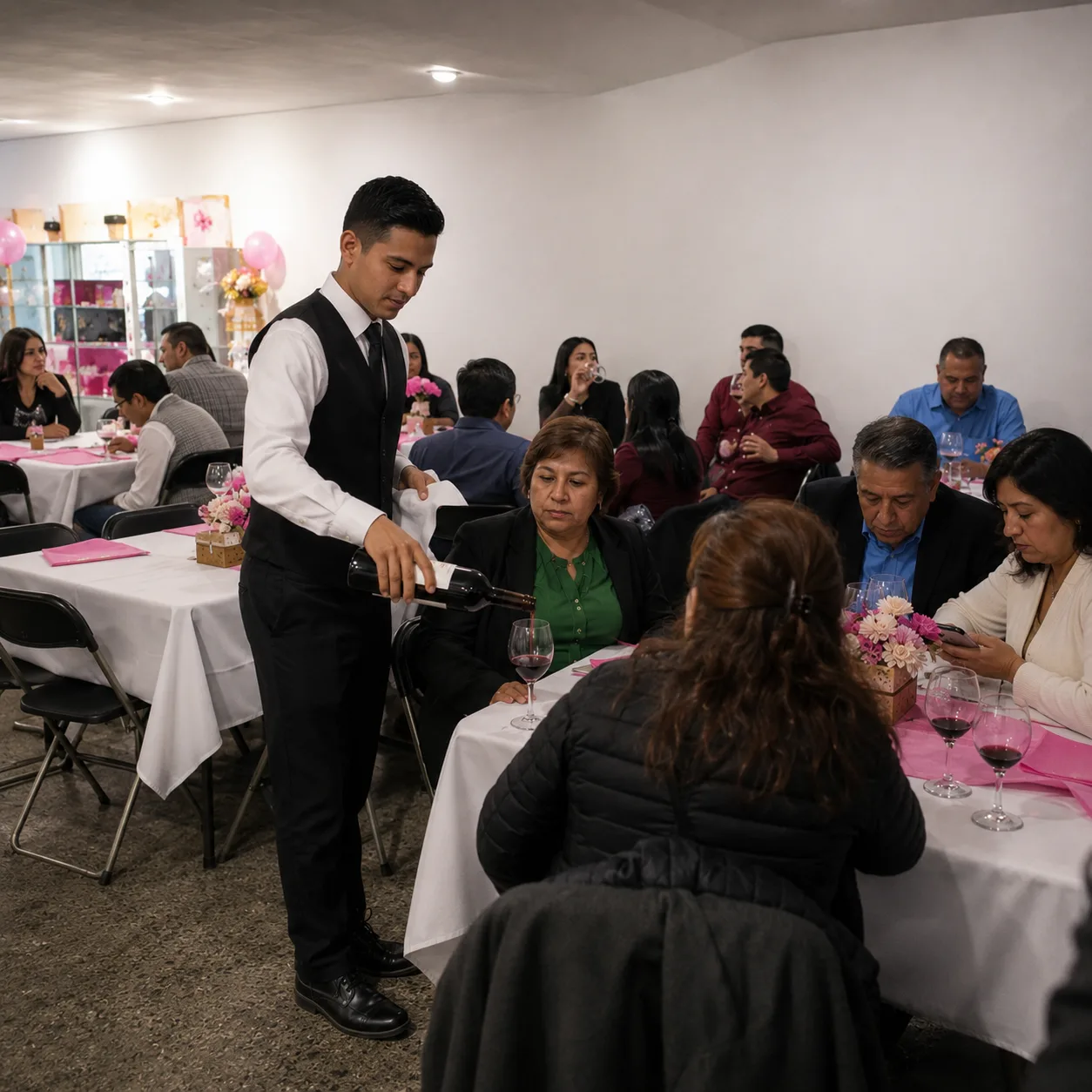 Mesero profesional atendiendo evento en CDMX - foto 8