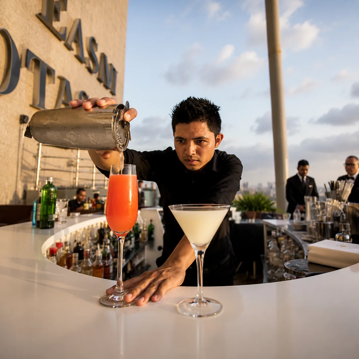 Servicio profesional de bebidas para evento