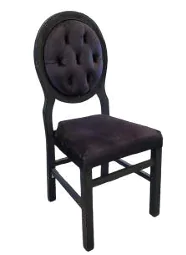Silla Luis XV negra