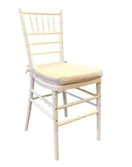 Silla Tiffany blanca para renta de eventos