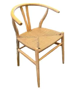 Silla Wishbone de madera